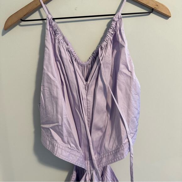 ShopBop Something Navy Purple Lilac Cutout Maxi Dress Large - Picture 7 of 11